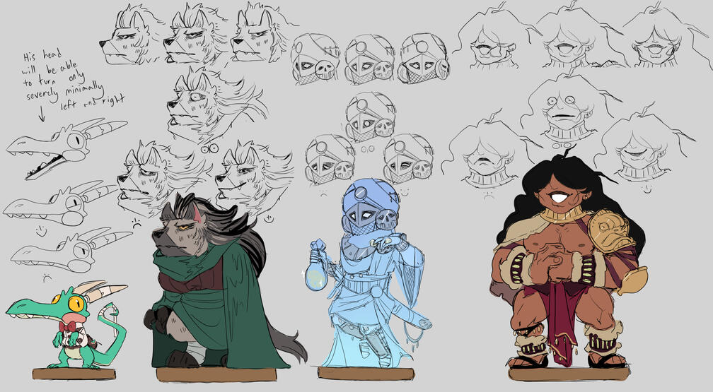 Rotgoon Campaign (Narrative Declaration) run by ZoranTheBear: Character Party Live2D Avatars Concept